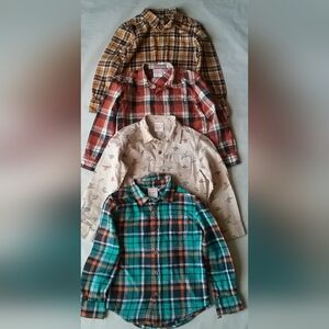 Jumping Bean Boy Plaid & Patterned Shirt Collection 5T